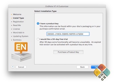 endnote free trial product key